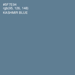 #5F7E94 - Kashmir Blue Color Image